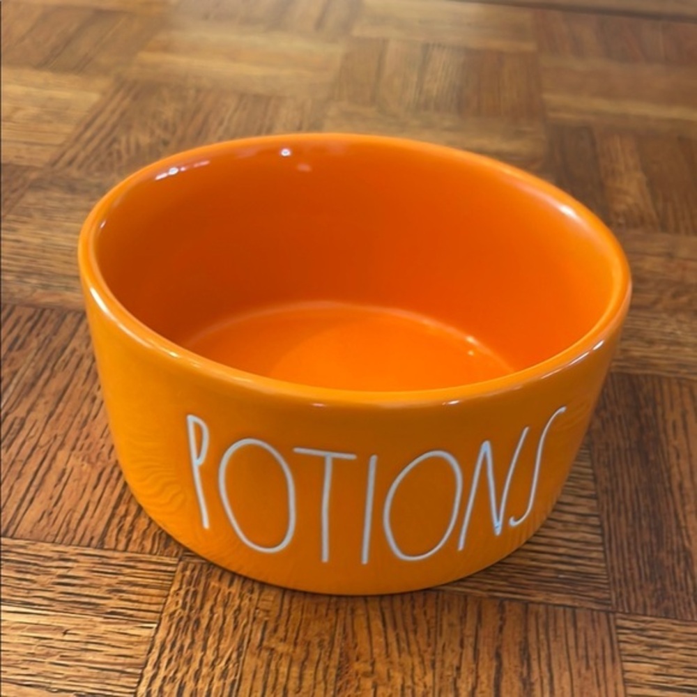 RAE DUNN Potions Ceramic Bowl ORANGE
